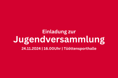 Einladung zur Jugendversammlung (11.11.2024)